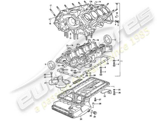 a part diagram from the Porsche 928 (1979) parts catalogue