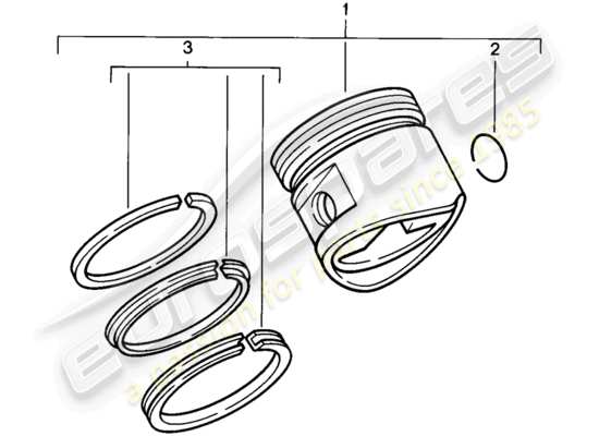 a part diagram from the Porsche 928 (1979) parts catalogue