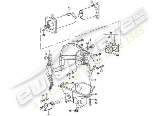 a part diagram from the Porsche 928 parts catalogue