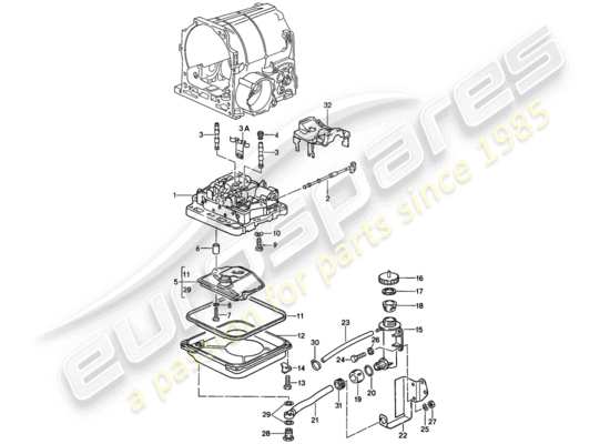 a part diagram from the Porsche 928 parts catalogue