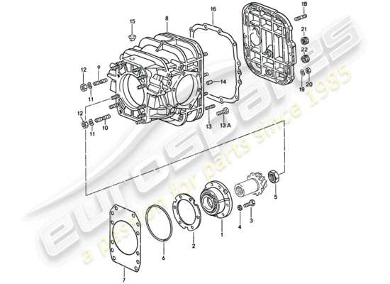 a part diagram from the Porsche 928 parts catalogue