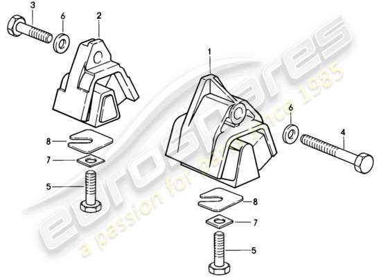 a part diagram from the Porsche 928 (1979) parts catalogue