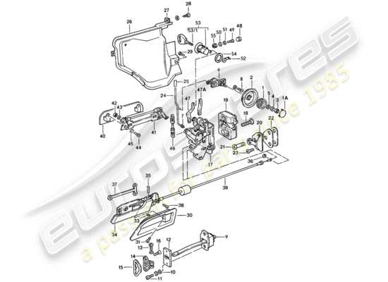 a part diagram from the Porsche 928 parts catalogue