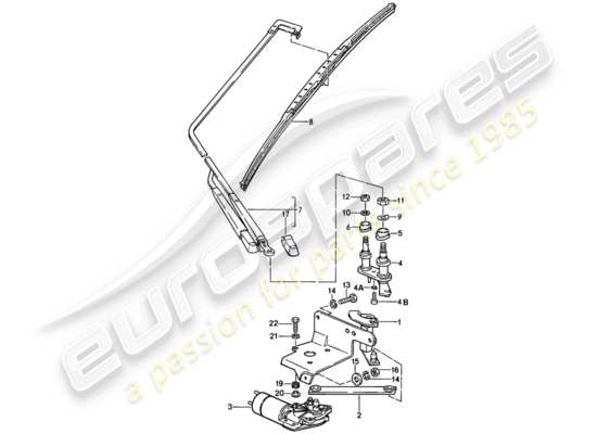 a part diagram from the Porsche 928 parts catalogue