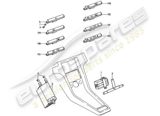 a part diagram from the Porsche 928 parts catalogue