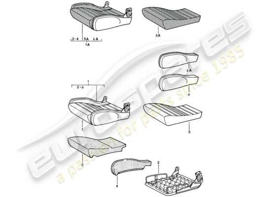 a part diagram from the Porsche 928 parts catalogue