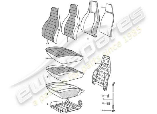 a part diagram from the Porsche 928 parts catalogue