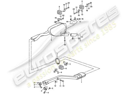 a part diagram from the Porsche 928 parts catalogue