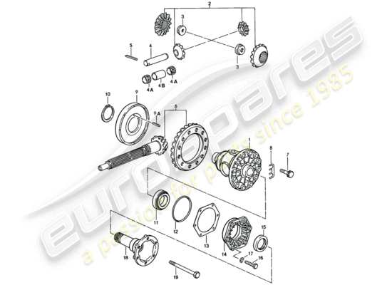 a part diagram from the Porsche 928 parts catalogue