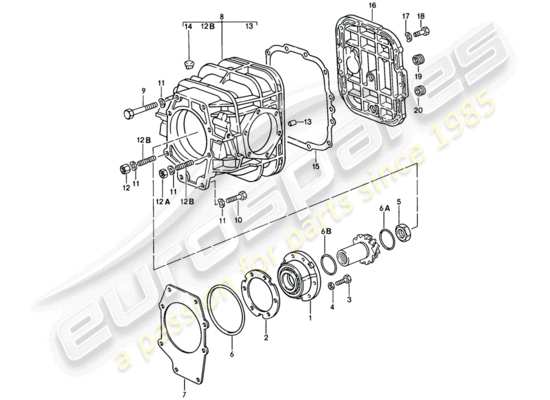 a part diagram from the Porsche 928 parts catalogue