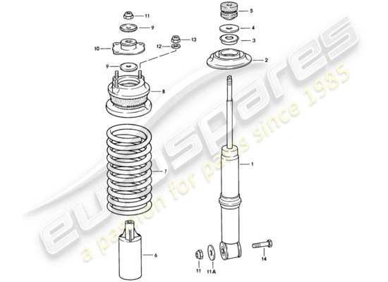 a part diagram from the Porsche 928 parts catalogue