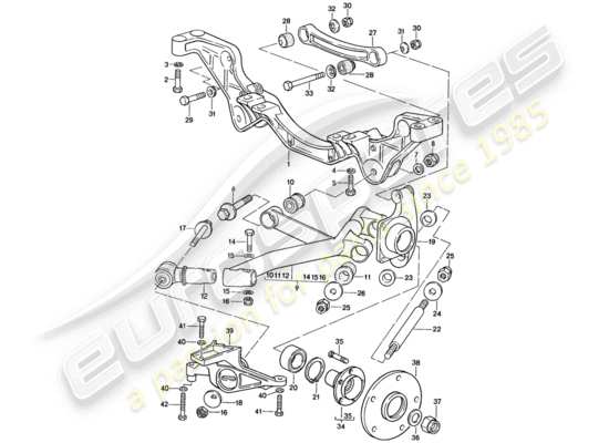 a part diagram from the Porsche 928 parts catalogue