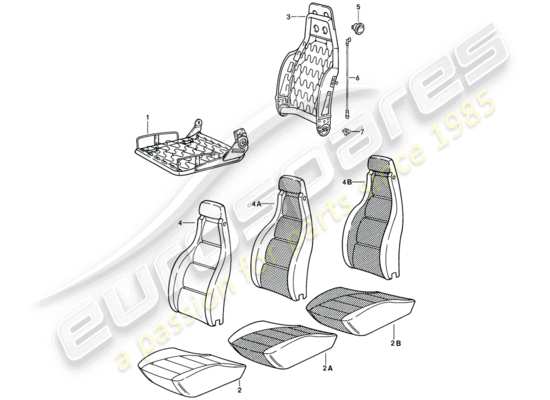 a part diagram from the Porsche 928 parts catalogue