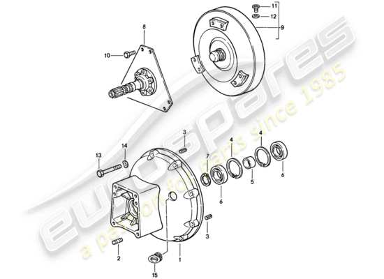 a part diagram from the Porsche 928 parts catalogue