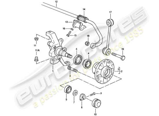 a part diagram from the Porsche 928 parts catalogue