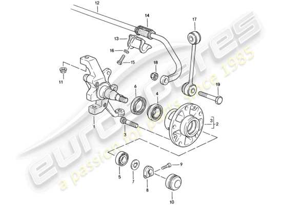 a part diagram from the Porsche 928 parts catalogue