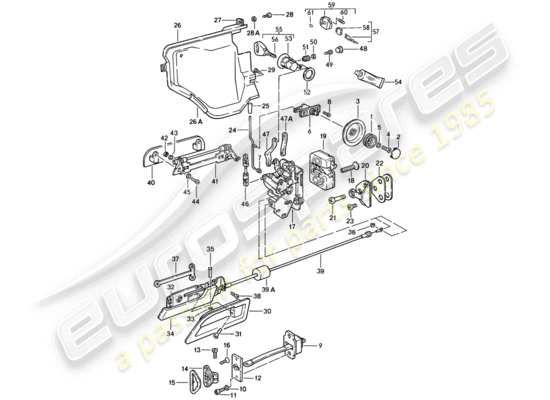 a part diagram from the Porsche 928 parts catalogue