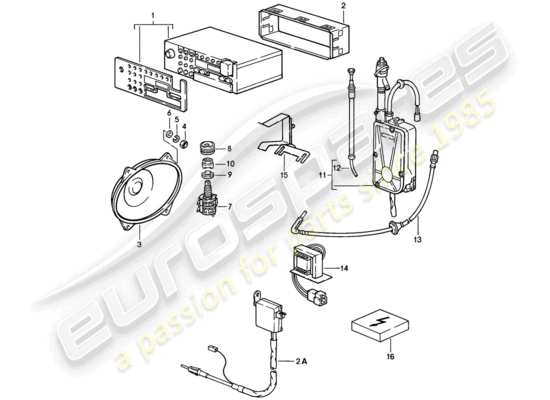 a part diagram from the Porsche 928 parts catalogue