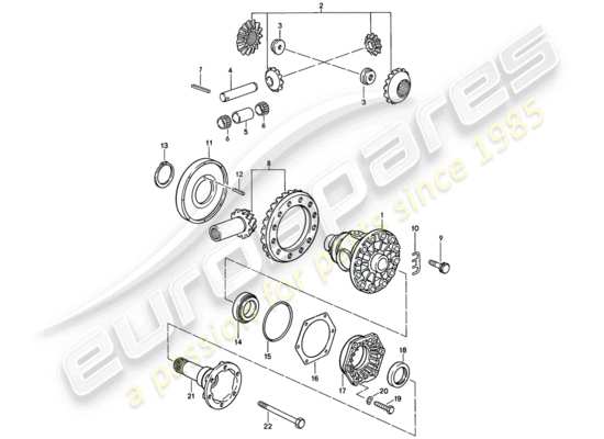 a part diagram from the Porsche 928 parts catalogue