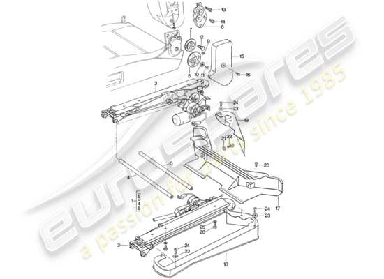 a part diagram from the Porsche 928 parts catalogue