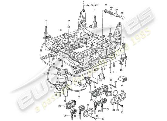 a part diagram from the Porsche 928 parts catalogue