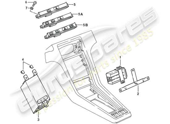 a part diagram from the Porsche 928 parts catalogue