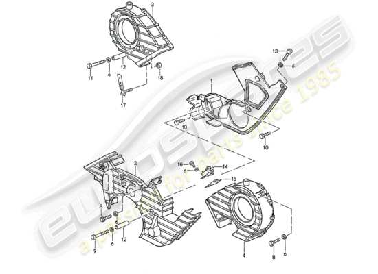 a part diagram from the Porsche 928 parts catalogue