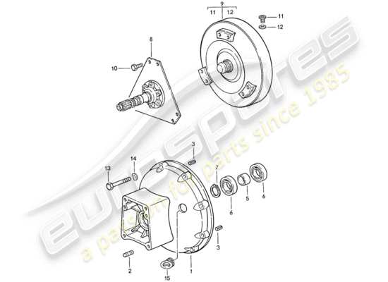 a part diagram from the Porsche 928 parts catalogue