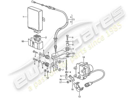 a part diagram from the Porsche 928 parts catalogue