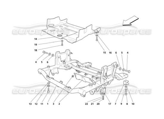 a part diagram from the Maserati 4200 parts catalogue