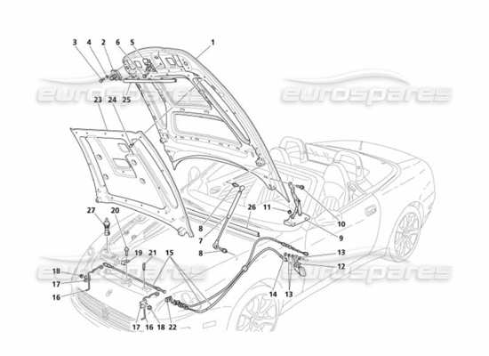 a part diagram from the Maserati 4200 parts catalogue