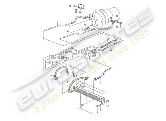 a part diagram from the Porsche 928 parts catalogue