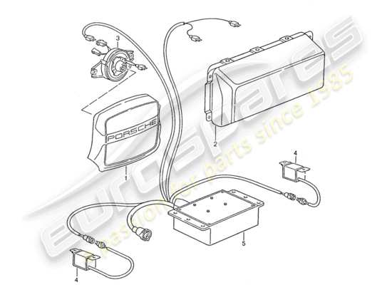 a part diagram from the Porsche 928 parts catalogue