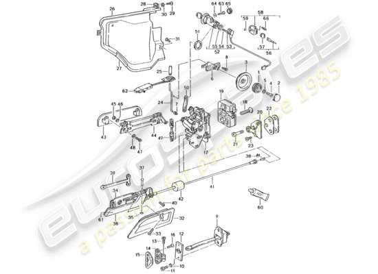 a part diagram from the Porsche 928 parts catalogue