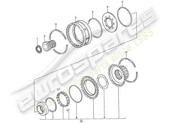 a part diagram from the Porsche 928 parts catalogue