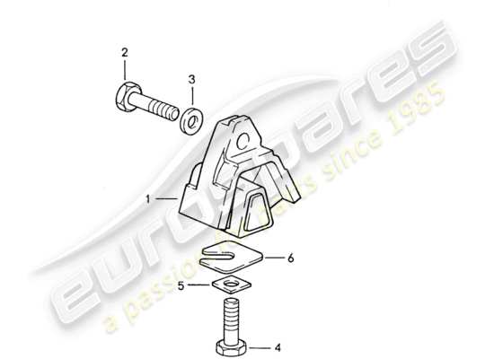 a part diagram from the Porsche 928 parts catalogue