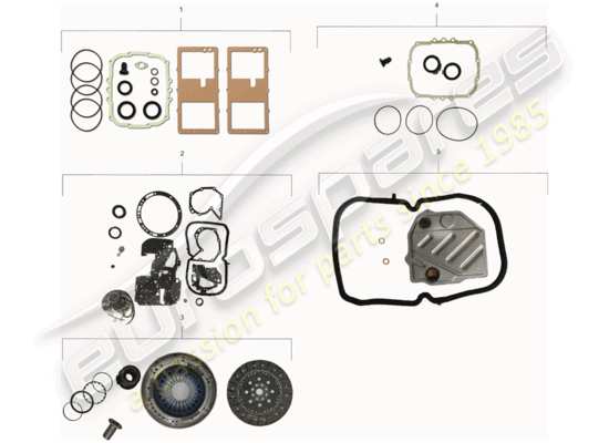 a part diagram from the Porsche 928 parts catalogue