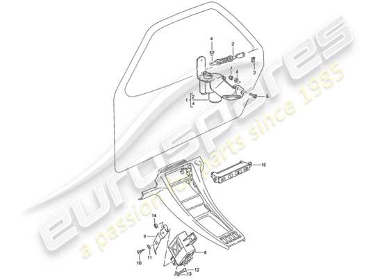 a part diagram from the Porsche 928 parts catalogue