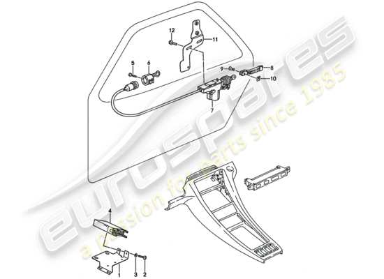 a part diagram from the Porsche 928 parts catalogue