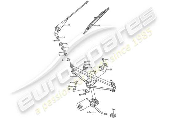 a part diagram from the Porsche 928 (1989) parts catalogue