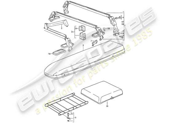 a part diagram from the Porsche 928 parts catalogue