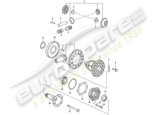 a part diagram from the Porsche 928 parts catalogue