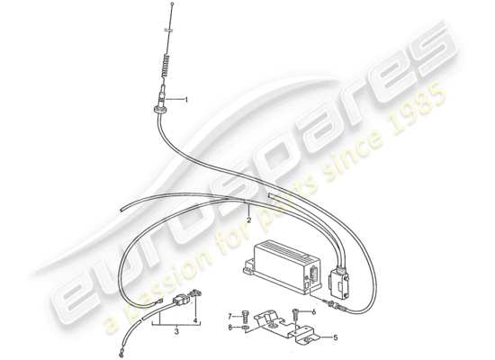 a part diagram from the Porsche 928 (1990) parts catalogue