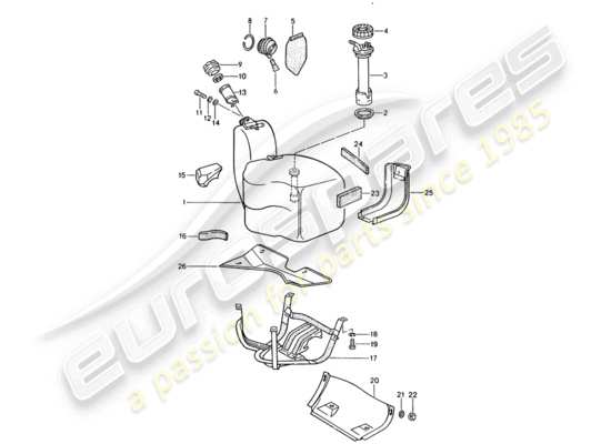 a part diagram from the Porsche 928 parts catalogue