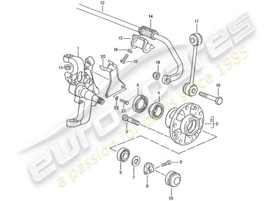 a part diagram from the Porsche 928 parts catalogue