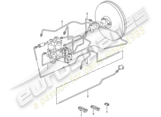 a part diagram from the Porsche 928 parts catalogue