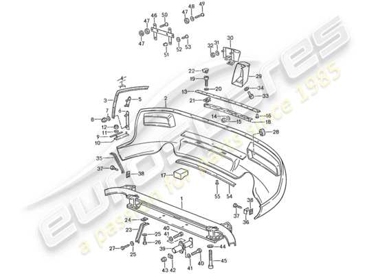 a part diagram from the Porsche 928 (1991) parts catalogue