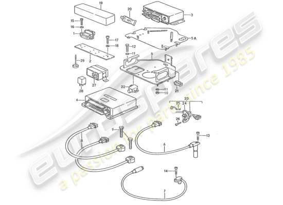 a part diagram from the Porsche 928 parts catalogue