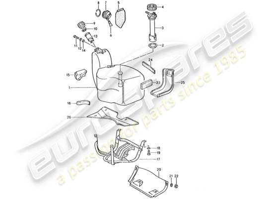 a part diagram from the Porsche 928 (1992) parts catalogue