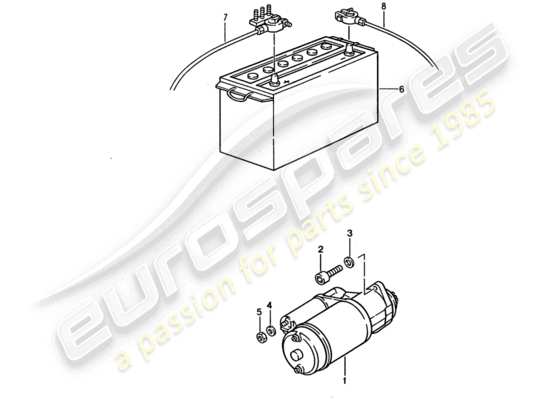 a part diagram from the Porsche 928 parts catalogue